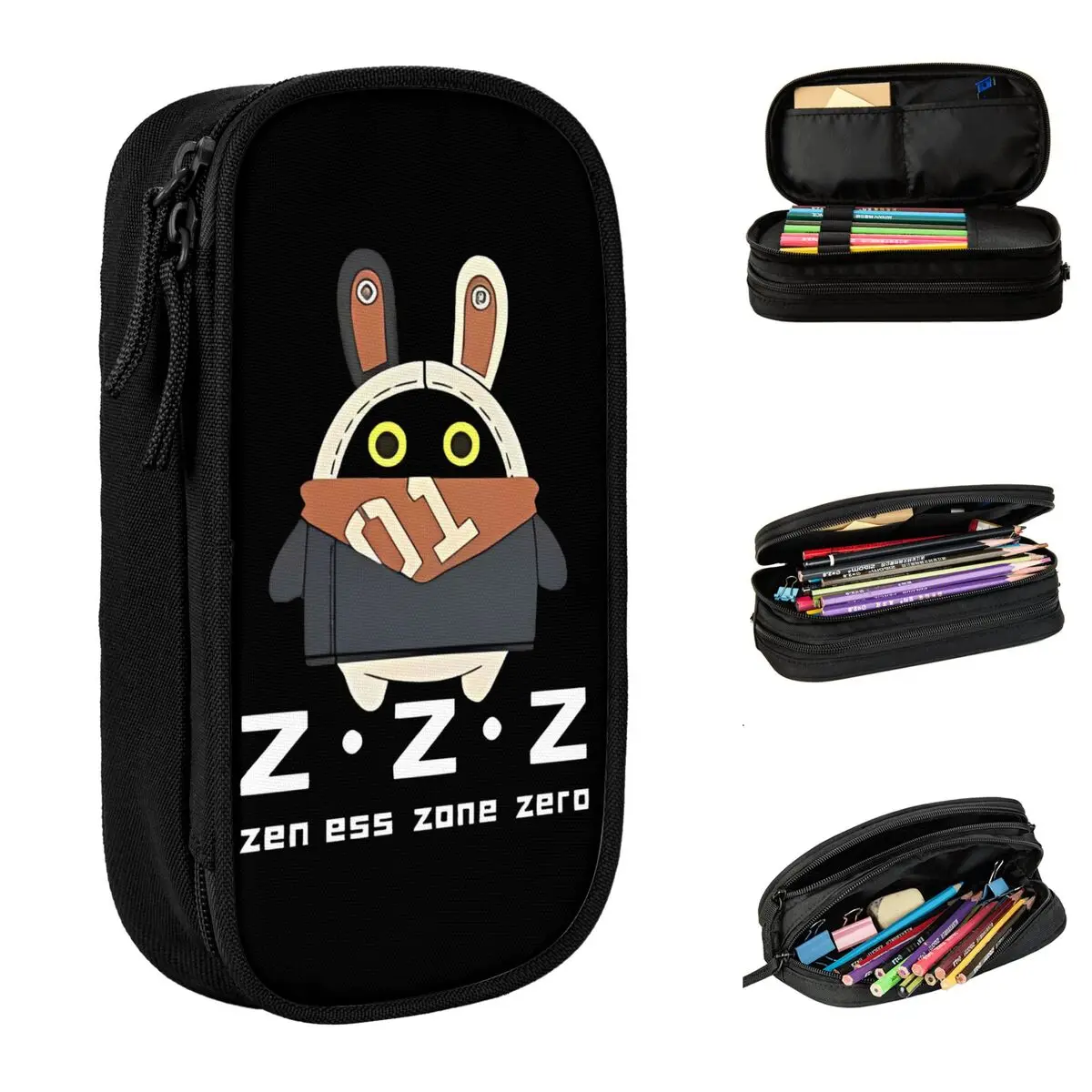 

Bangboo Zenless Zone Zero пеналы для игр, коробка для ручек, сумки для карандашей для девочек и мальчиков, большие школьные косметические пеналы для студентов