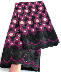 Super Quality African Embroidery Lace Fine Swiss Voile Fabric Delicate Traditional Celebrants Cotton Dress Comfortable Weight