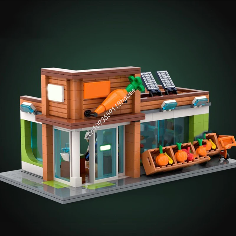 

562 шт. MOC City Market Inspires, инновационный дизайн, строительный комплект «сделай сам» для творческих взрослых, рождественский подарок