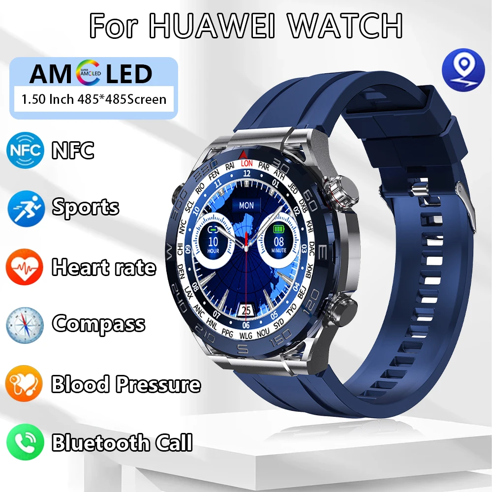 

Смарт-часы Zordai ZD5 Ultra Mate Для Huawei, 1,5 дюйма, IP68, Bluetooth
