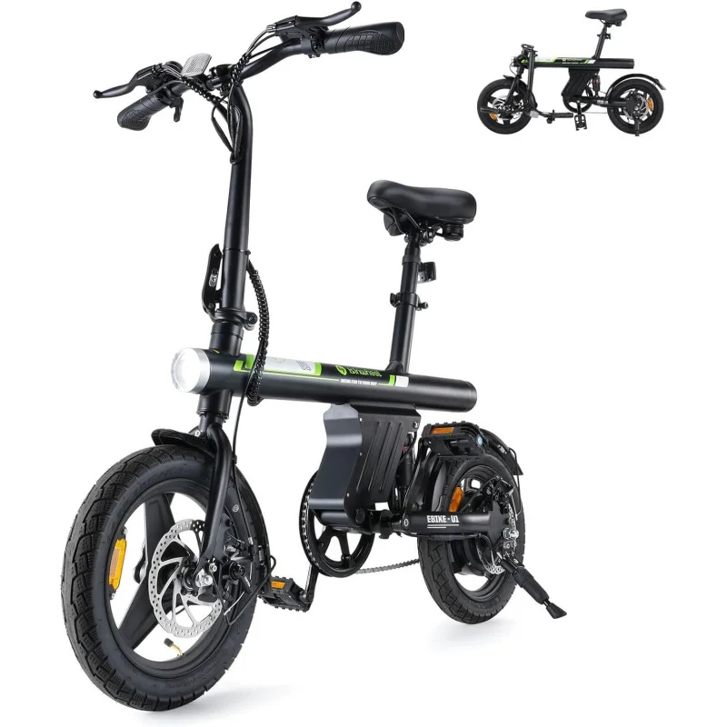 Qisinwheel U1 bike for 750W peak motor, 20 mph folding ebike, 14 