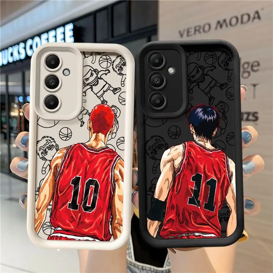 Case for Samsung Galaxy A55 5G A54 A53 A52 A51 A35 A34 A33 A32 A25 A24 A23 A16 A15 A14 Phone Cover Cartoon Slam Dunk