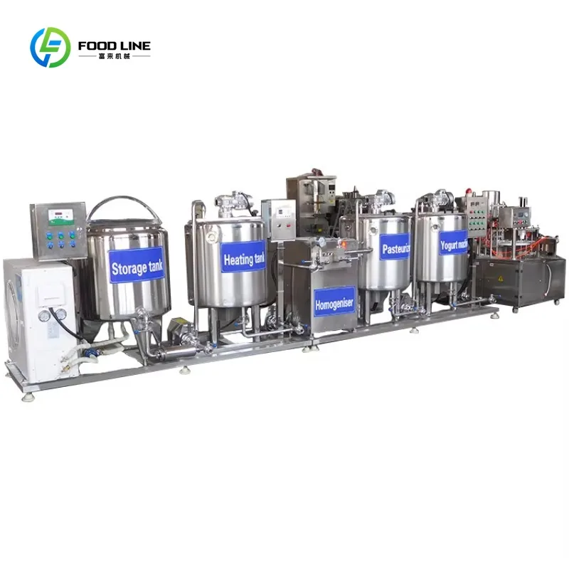 Yogurt Production Line with Fruit Dosing Fermentation Filling for Commercial Factory Custom