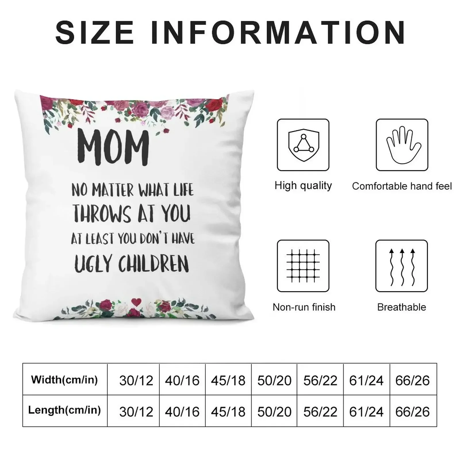 At least you don't have ugly children... Throw Pillow christmas supplies luxury throw pillow covers pillow