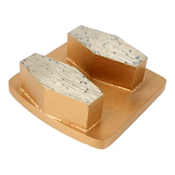 HUS64 Six Types of Segments Metal Bond Concrete Grinding Shoes Husqvarna Diamond Grinding Pad for Concrete Terrazzo Floor 12PCS