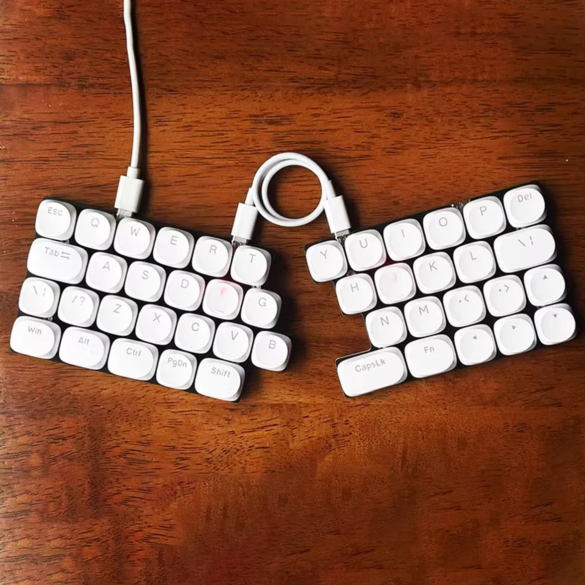 Y45a Split Keyboard Wired Low Profile Switch 45Keys RGB Customize Ergonomic Support QMK VIAL Split Keyboard PC Gamer Accessories