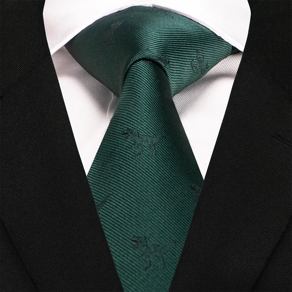 EASTEPIC 8 cm rot-blaue Jacquard-Krawatten für Herren, Herren-Krawatte, hochwertiges Accessoire, Geschäftsgeschenk, Fuchs, Drache, Flamingo, Schnecke, Ente, Tier – Detail 13