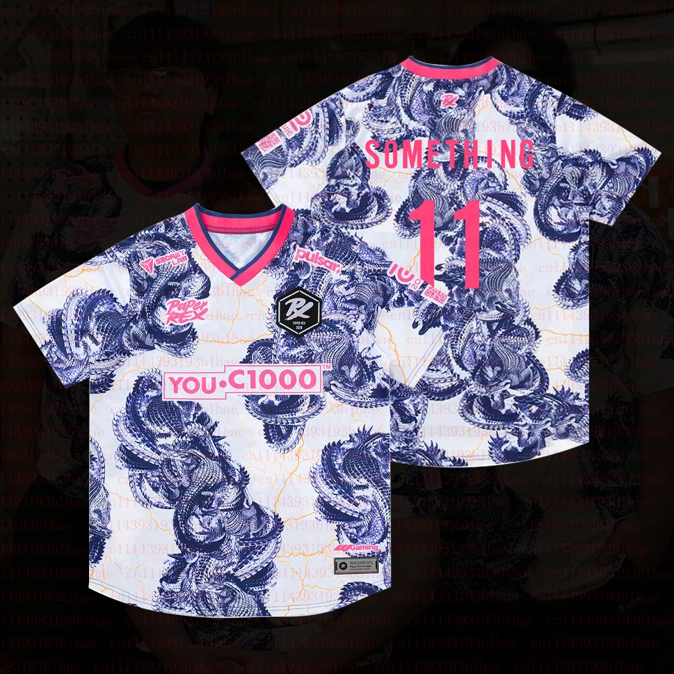 Paper Rex 2026/27 DinoMarine Series Jersey VCT Game Esports Club PRX White Uniform Fans ID Custom Men 3D Print Short Sleeve Tees