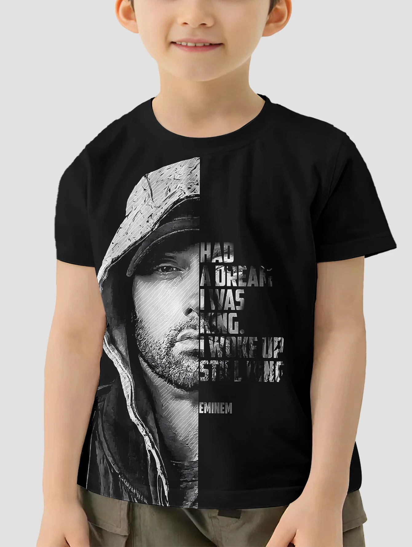 for-Popular rapper-E-e-eminem-3D Print Baby Clothing 5 to 14 Years Male Outdoor Clothes for Children Boy Girl Child T-Shirt