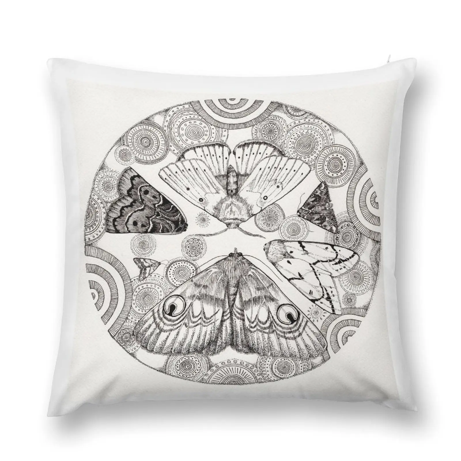 

moth mandala Throw Pillow Room decorating items Pillow Case Christmas Sofa Pillow Cover