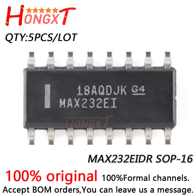 5PCS 100% NEW MAX232EIDR SOP-16.Chipset