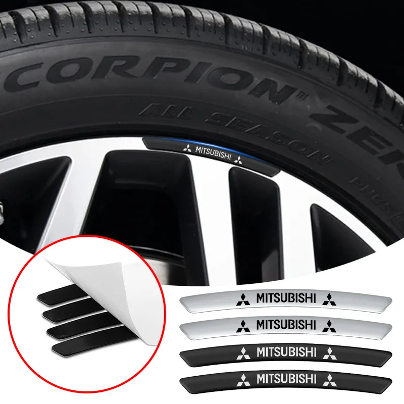 

Aluminum Car Wheel Hub Badge Tire Rim Stickers Decoration Accessories Emblem For Mitsubishi ASX Lancer 10 Pajero Outlander L200