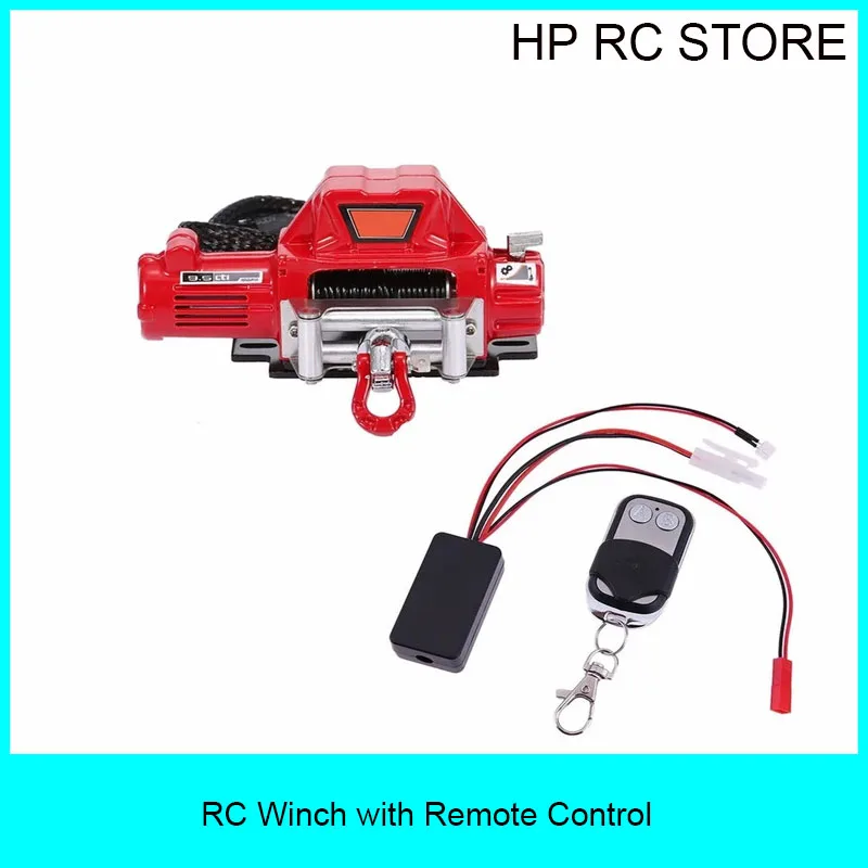 

RC Metal Automatic Winch Wireless Remote Controller System for 1:10 RC Crawler Car Axial SCX10 90046 Trax TRX-4 Redcat