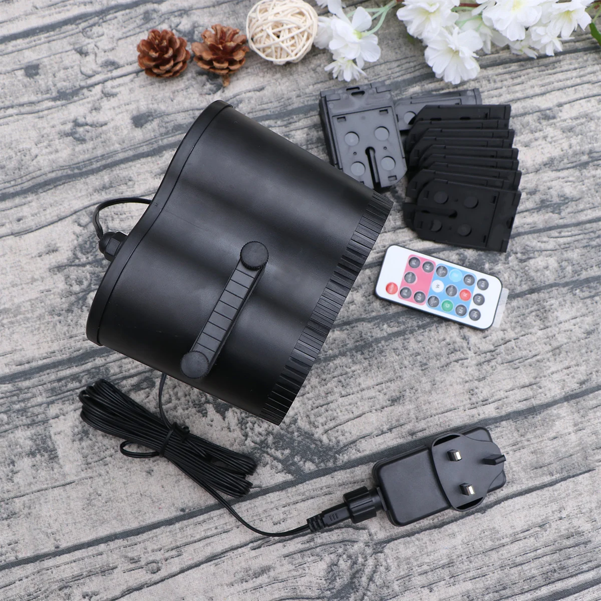 تتحرك مقاوم للماء عيد الميلاد جهاز عرض (بروجكتور) ليد أضواء ملونة 20 أنماط 6 حفرة عدسة أضواء خارجية عطلة حديقة الهالوين