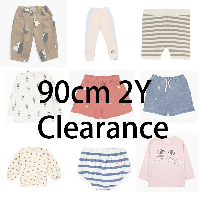 EnkeliBB 2+ Pieces Free shipping ~ 90cm 2Y Clearance Toddler Boys Girls Brand Tshirt Pants Sets Designer Clothes Suits