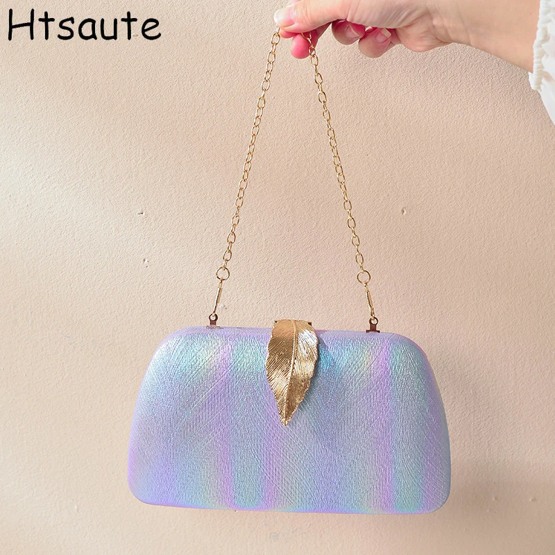 

Women Evening Bags New Leaves Design Women's Shoulder Bag Fashion Luxury Dinner Party Handbag Female Wedding Crossbody Bags