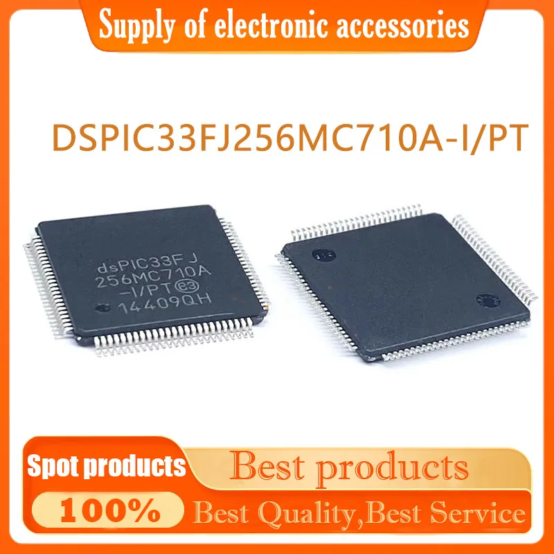 

Original DSPIC33FJ256MC710A-I/PT TQFP100 microcontroller chip genuine