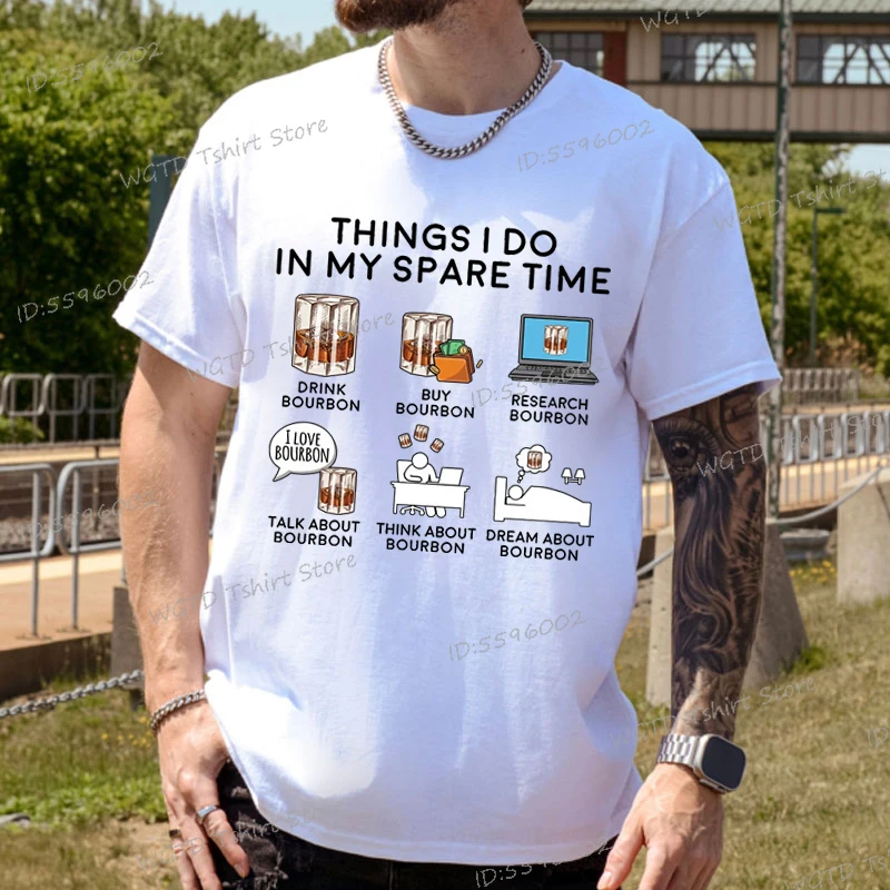 Things I Do in My Spare Time Whiskey Shirt, Bourbon Tees, Bourbon Gifts, Whiskey Tops, Bar Crawl and Alcohol Drinker Gift TShirt