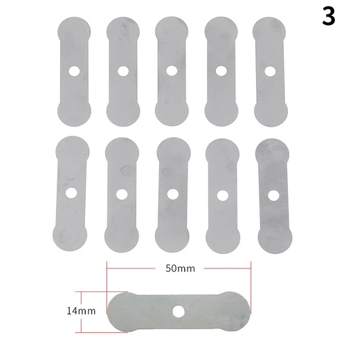 Imagen 2 del producto Placas de válvula de compresor de aire de 10 piezas, hoja de aluminio plateada para compresor de aire, máquina silenciosa sin aceite, juego de placas de válvula de compresor