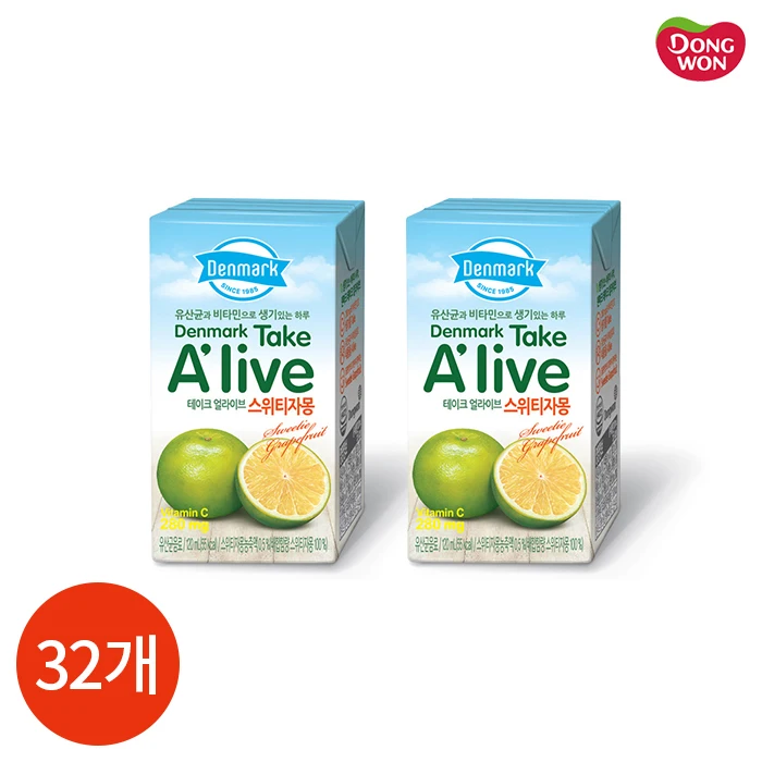 Dongwon Danish Take Alive Swety Grapefruit 120ml x 32 pieces