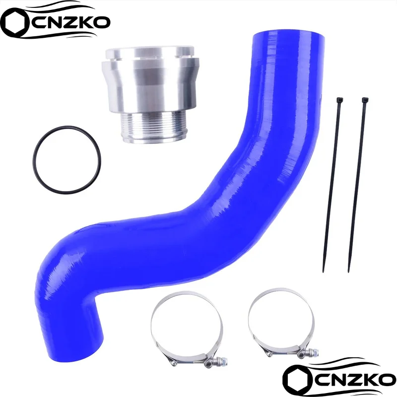 For 2017-2022 Ford F250 F350 F450 6.7L 2021 2020 2019 2018 Powerstroke Silicone Intercooler Pipe Upgrade Kit Tube Hose Kit Auto