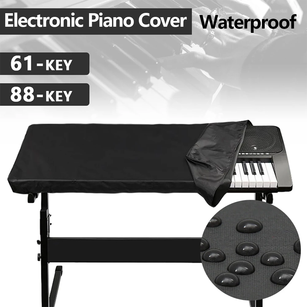 Pokrowiec na pianino elektroniczne 61/88 klawiszy Pyłoszczelny, wodoodporny ochraniacz na instrument muzyczny Pokrowiec na klawiaturę z regulowanym sznurkiem