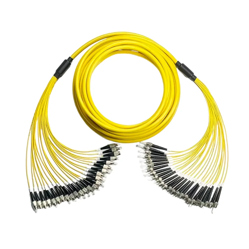 Single-Mode 24 Strand Preterminated LC  SC FC Optical Fiber Cable Assembly Jumper