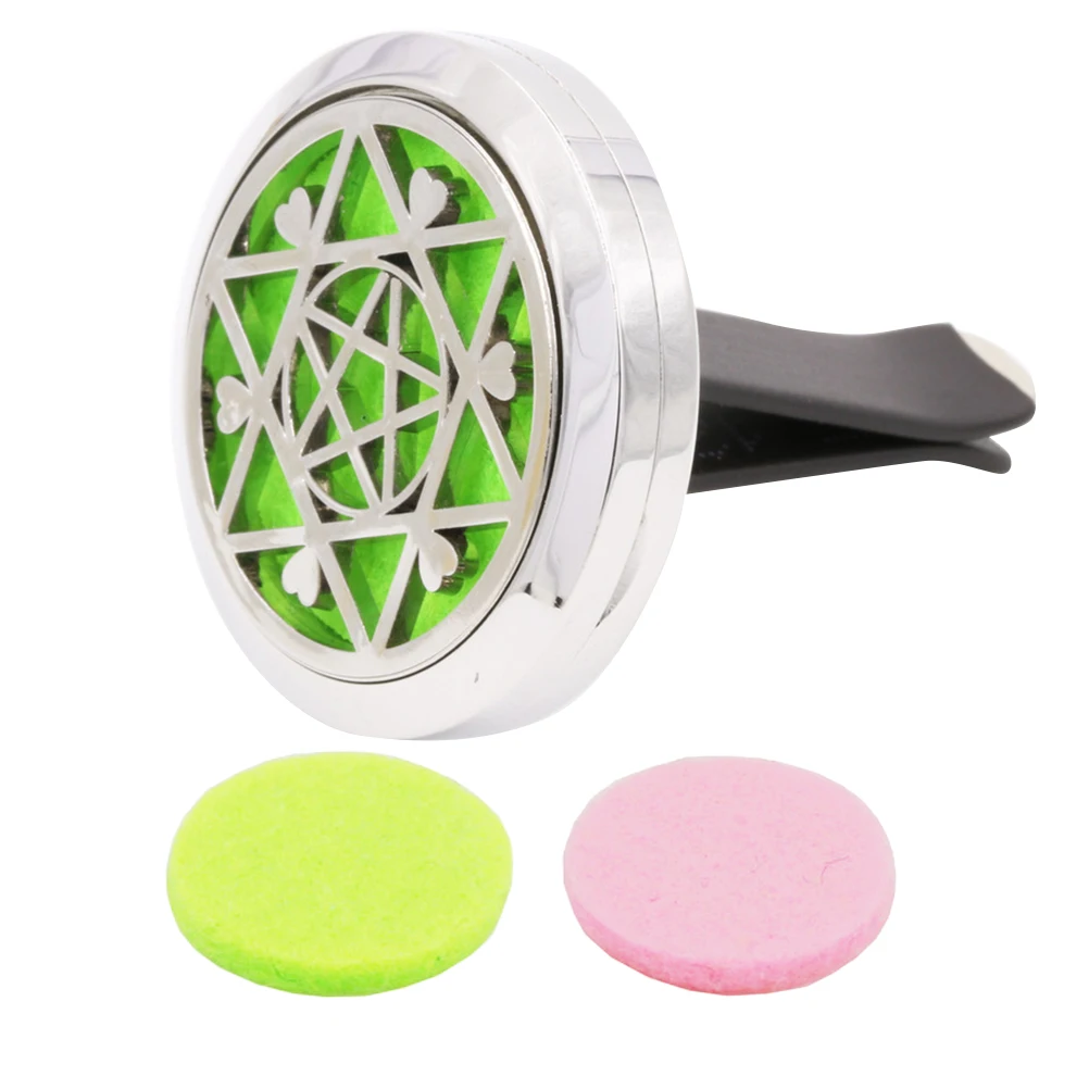 

Car Air Vent Diffuser Aromatherapy Essential Oil Freshener Clips Round Shape Corrosion Resistant Mini Air Freshener Car