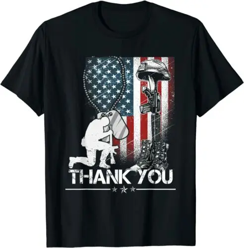  Distressed Memorial Day Shirt Flag Military Gift T-Shirt Size S-3XL