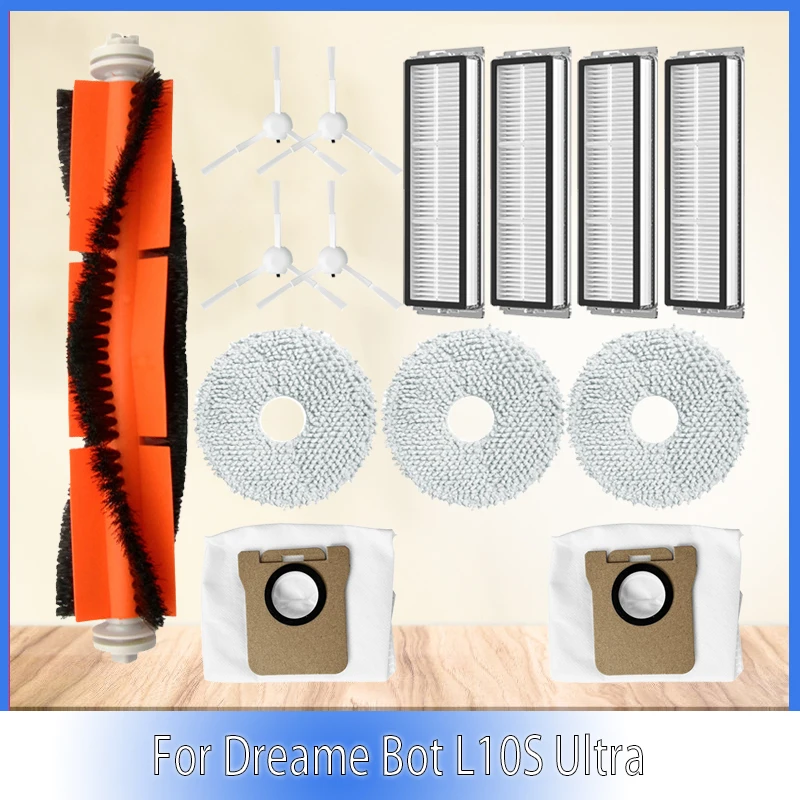 ل Dreame Bot L10S الترا شاومي Mijia Omni X10 + روبوت استبدال الرئيسية الجانب فرشاة HEPA تصفية ممسحة خرقة فراغ قطع الغيار