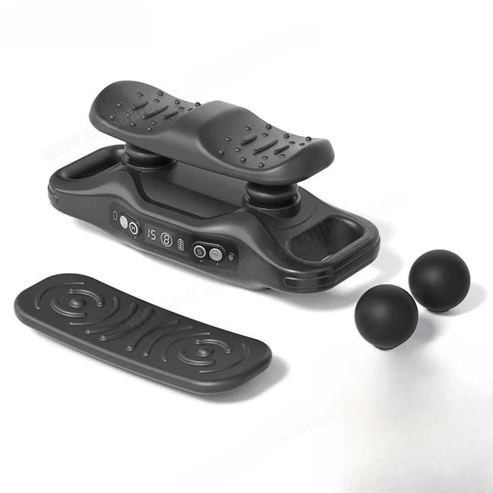 2 Heads Deep Tissue Percussion Electric Fascia Gun Body Massage Slimming Machine Vibration Platform 4D Vibration Plate