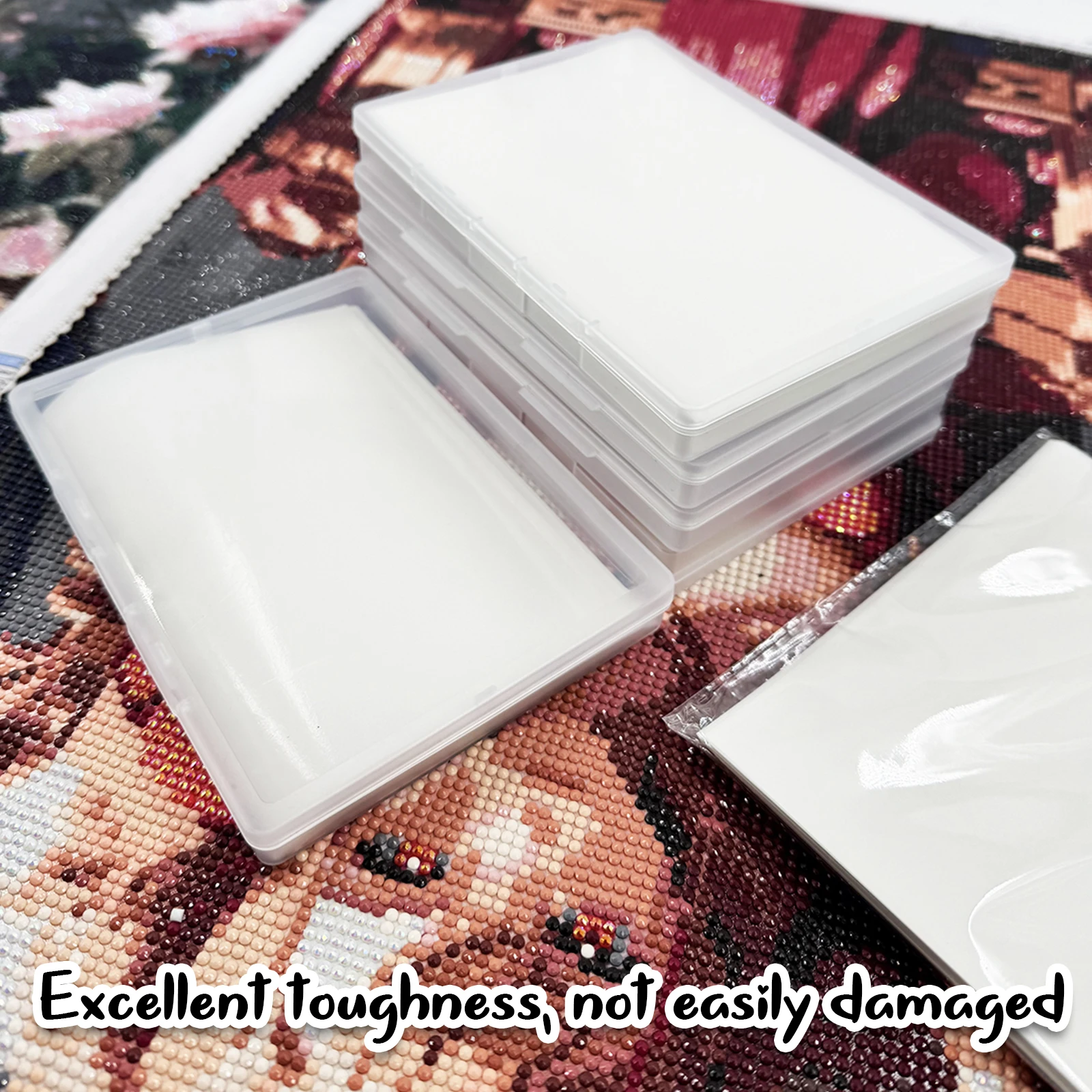 50/100/200pcs Replacement Paper Set 15x10cm Diamond Art Painting Paper with Storage Box 5D Diamonds Paintings Accessories Tool