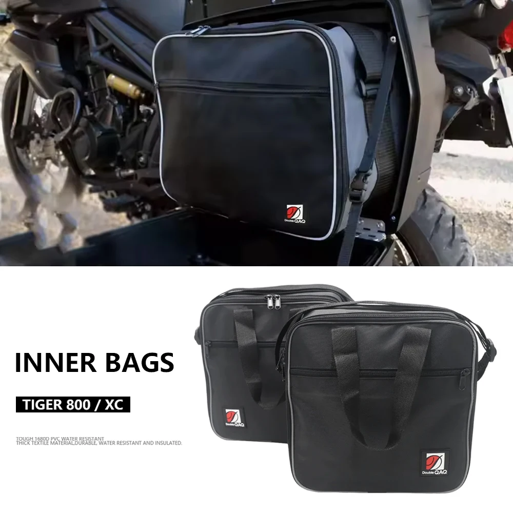 

Motorcycle Inner Bag Pannier Liner For Tiger 800 Tiger800 Saddle Bag TIGER 800 XC Side Luggage Bags Black Kit