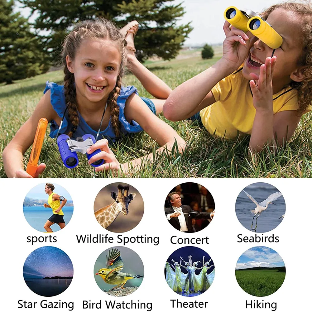 Binoculars for Kids High Resolution Shockproof Binoculars 8X21 Lightweight Binoculars for Bird Watching