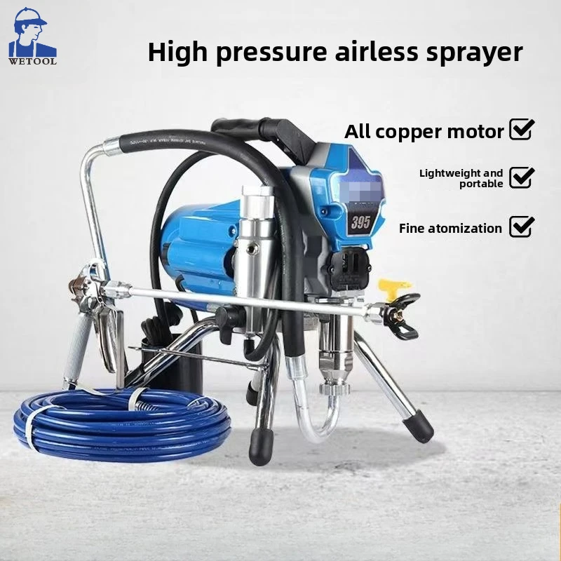 

Многофункциональный портативный безвоздушный распылитель высокого давления для латексных красок 395/495