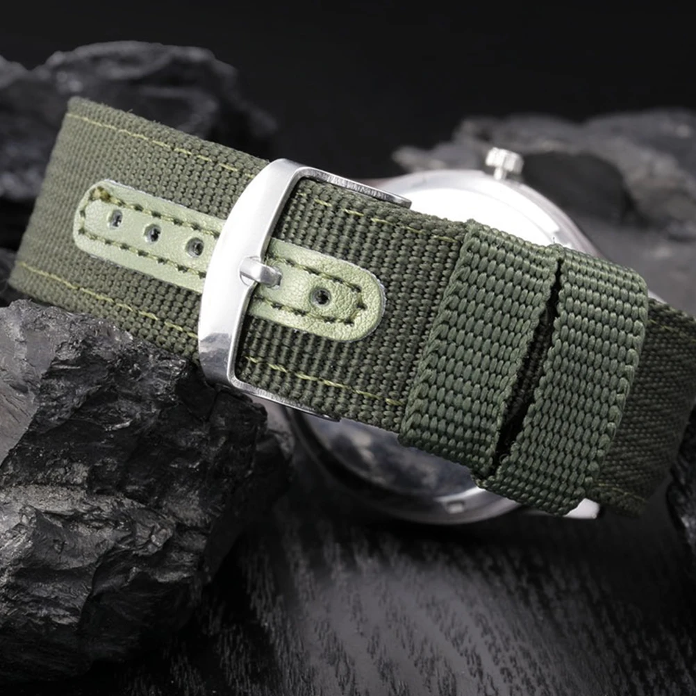 

Quartz Wrist Watch Men Canvas Male Stopwatch Durable Portable High Grade Material Military Gift