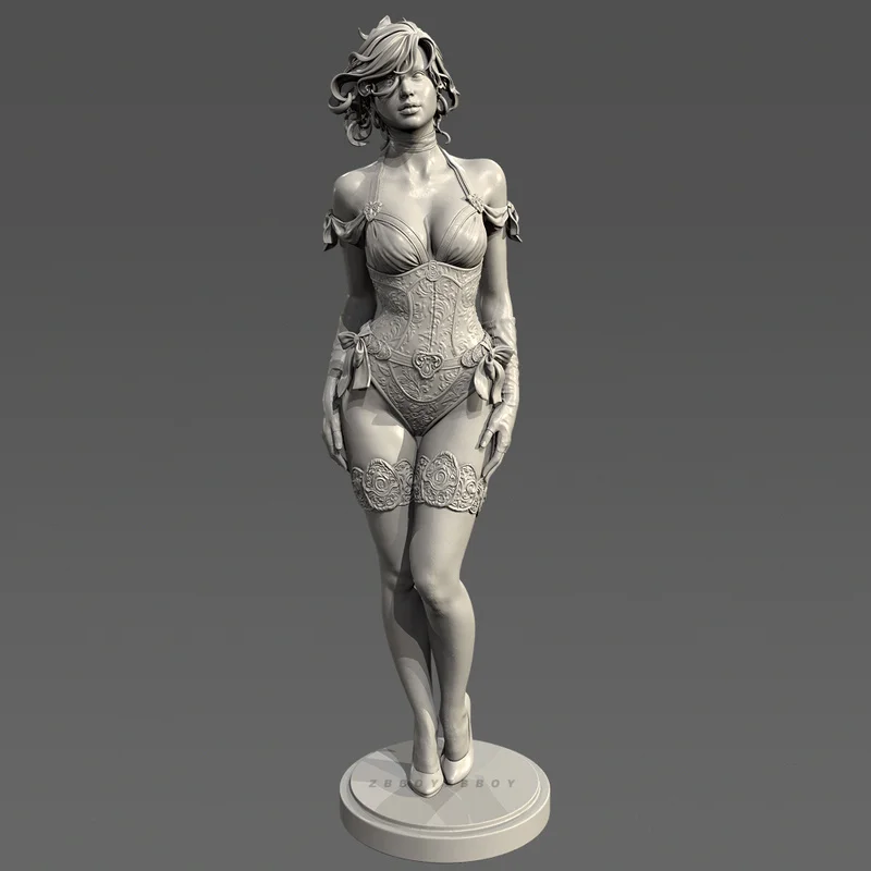 

38mm 50mm 75mm Resin Model Figure Beautiful Actress Gk Micro Miniature 3d Printed White Model Toy Unassembled And Unpainted Kit
