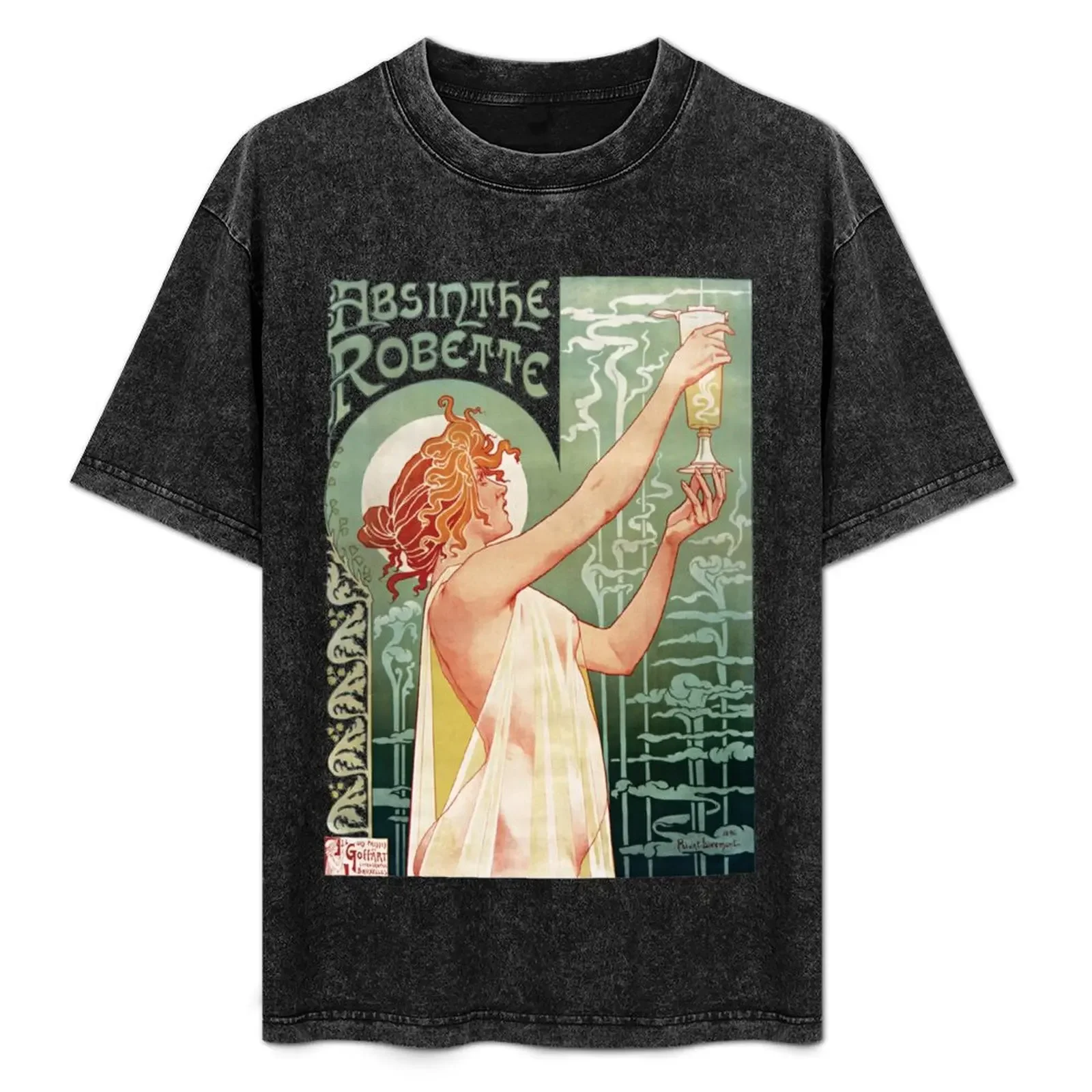 Absinthe Robette Privat-Livemont Alfons Mucha 1896 ART NOUVEAU french vintage ad HD HIGH QUALITY ONLINE STORE T-Shirt