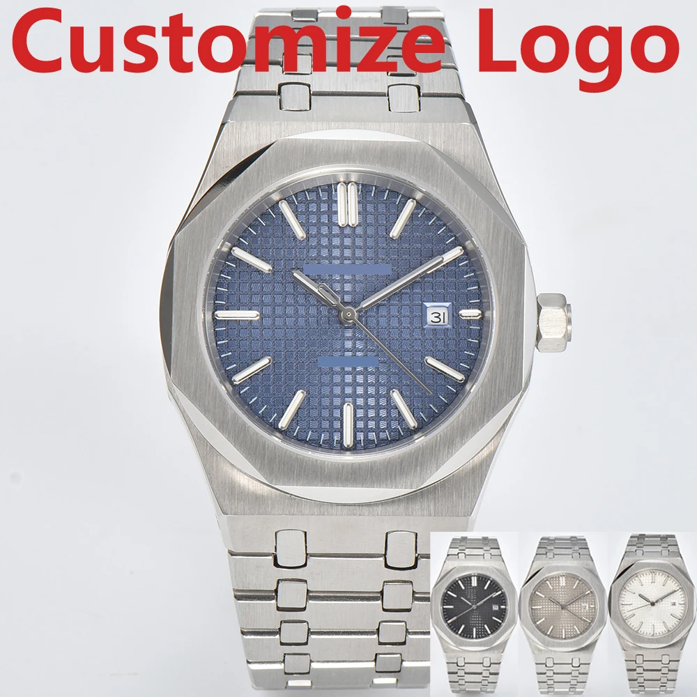 

Customize Logo 42mm Men's Automatic Mechanical Watch NH35A Movement Stainless Steel Sapphire Glass Waterproof 100 Meters