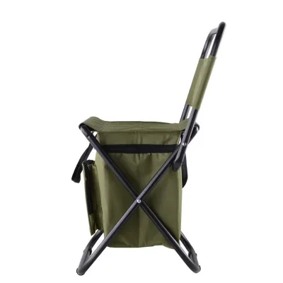 Outdoor folding chair portable back chair multifunctional hunting fishing thermal insulation ice bag chair