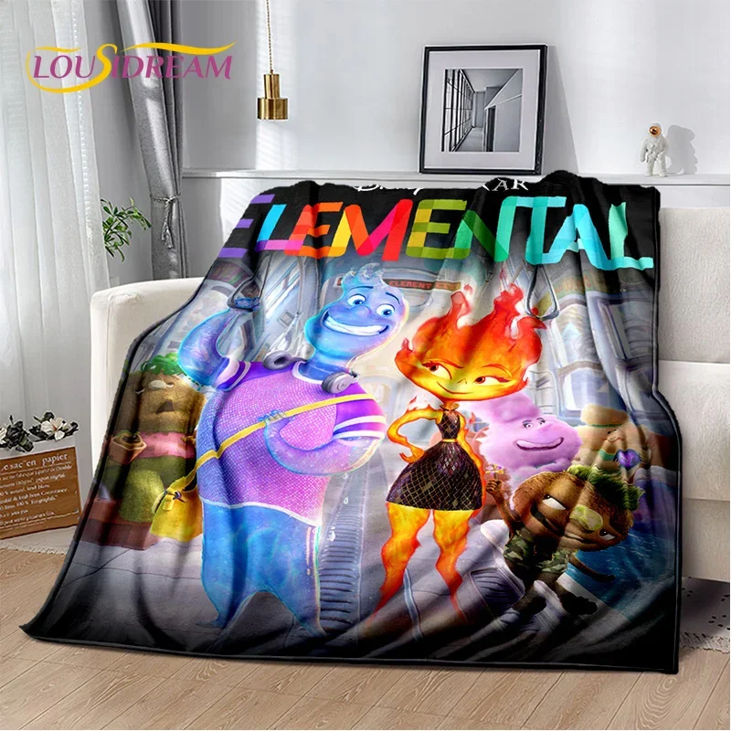 Cartoon 29 Style Elemental Magic Soft Flannel Blanket for Bed Bedroom Sofa Picnic,Throw Blanket for Outdoors Leisure Gift Kids