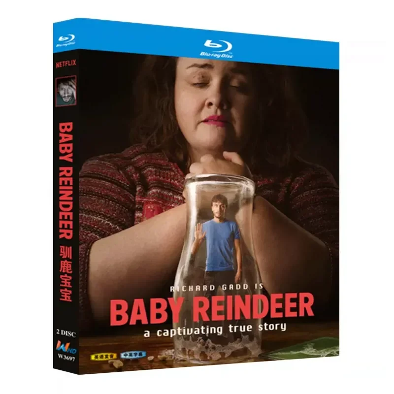 Blu-ray Ultra HD American Drama Baby Reindeer BD Disc CD Box with Chinese and English Subtitles