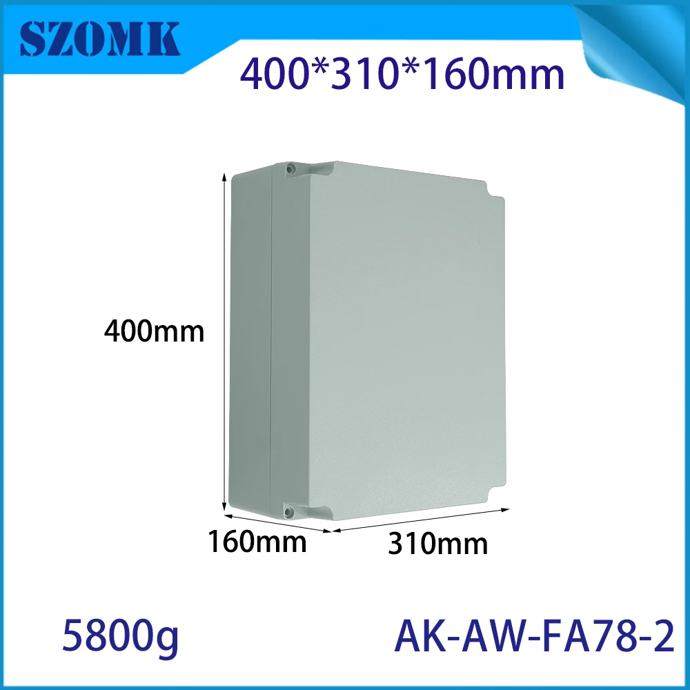 400x310x160mm Outdoor Project Power Case Die Cast Aluminum Housing Electrical Square Junction Boxes