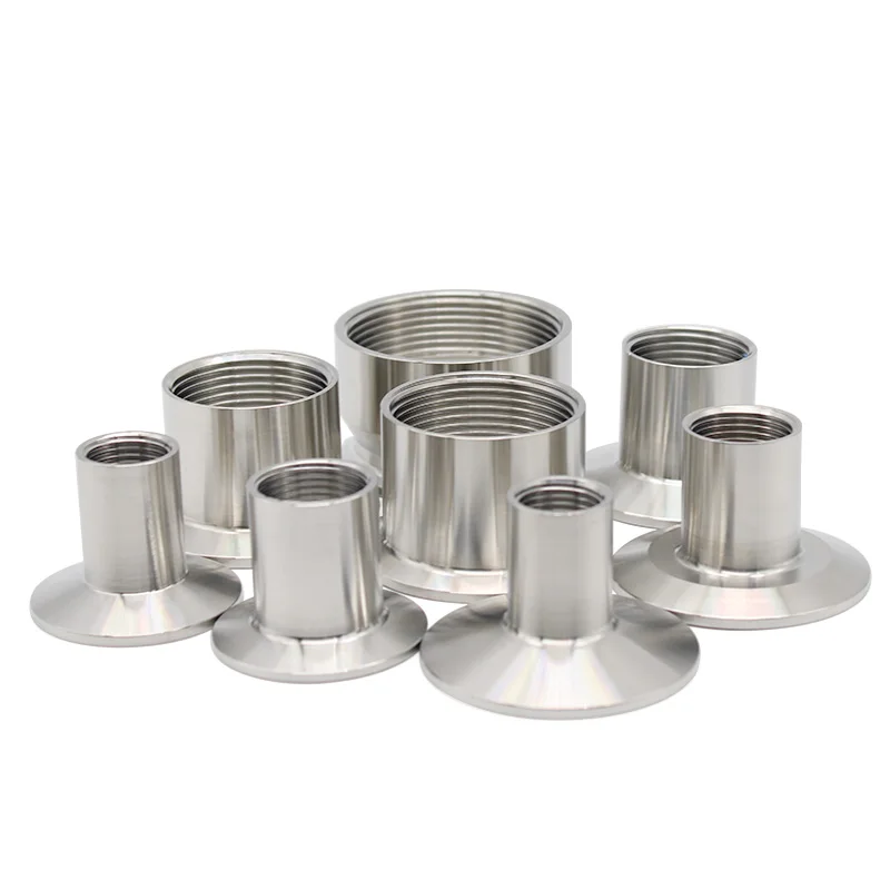 

1/2" 3/4”1”1-1/4”1-1/2" 2" Adapters, Heater Sanitary Stainless Steel SS304/316L Female Threaded Ferrule Pipe Fittings Tri-Clamp