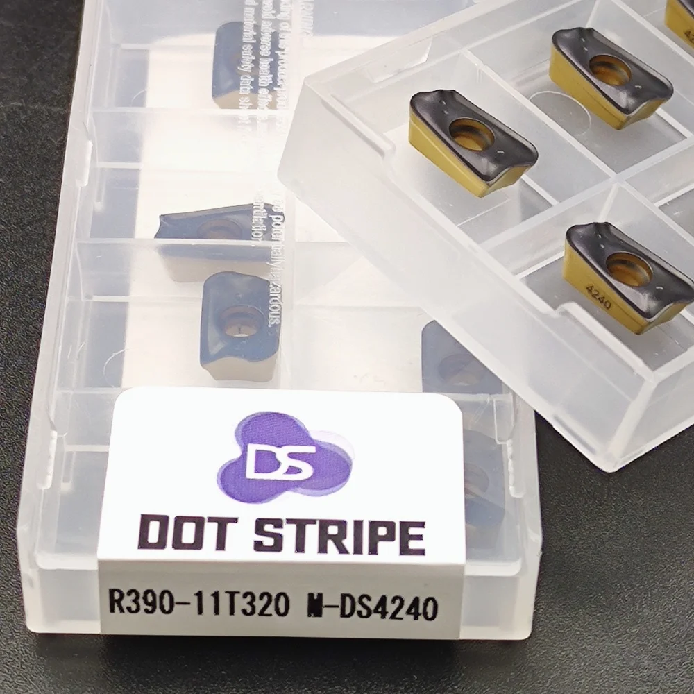 Hartmetalleinsatz R390 180608 180612 DS4240 Außendrehwerkzeug für Stahl, Edelstahl, Widerstand, CNC-Drehmaschine, Wendeschneidplatten