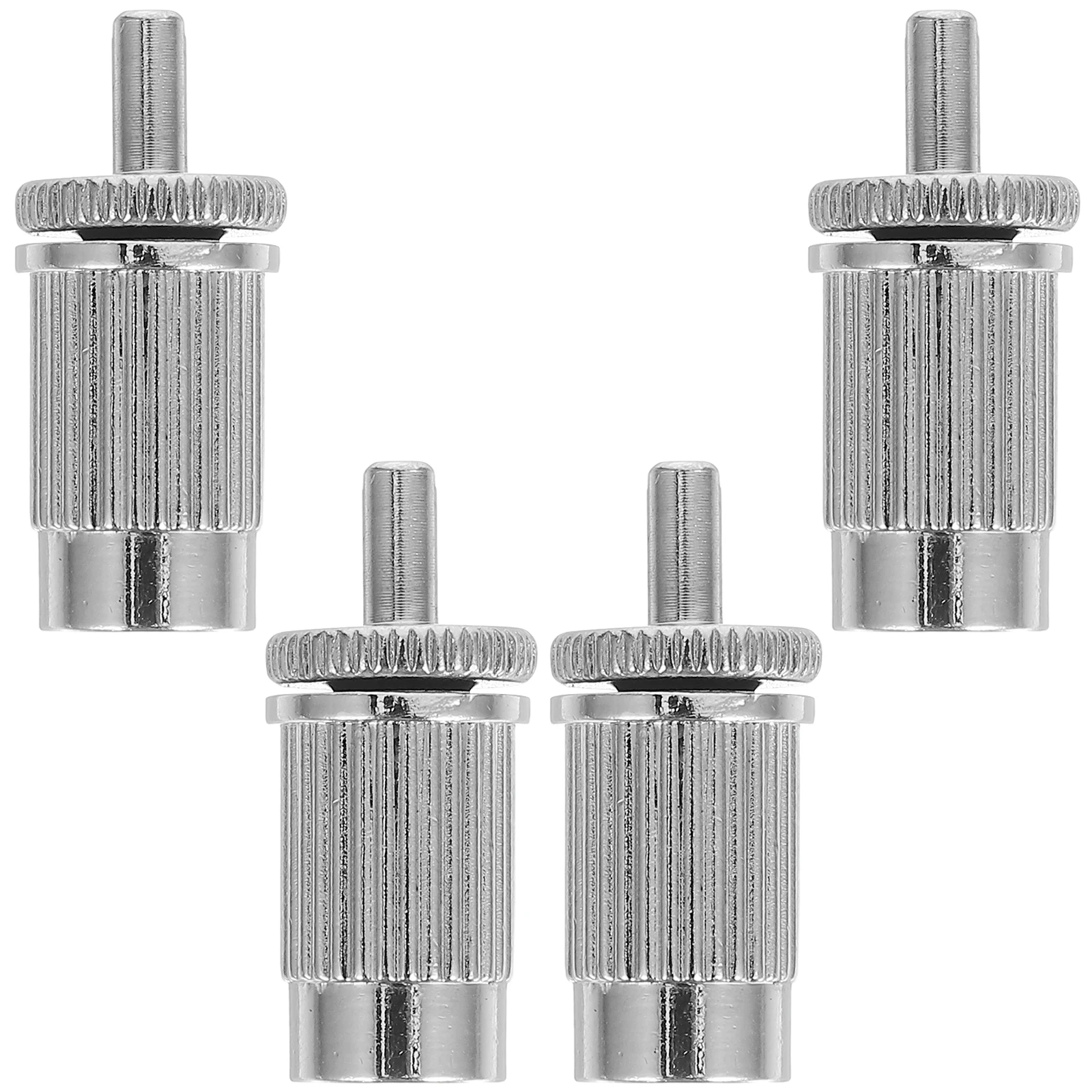 

4 Pcs Electric Guitar Adjustment Screw Bridge Saddles Metal Screws Diy Kit Parts Accessories