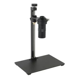 Mini Aluminum Alloy Video Microscope Camera Stand Table Holder Bracket 50mm Focusing Bracket C Mount Lens For HDMI USB Camera