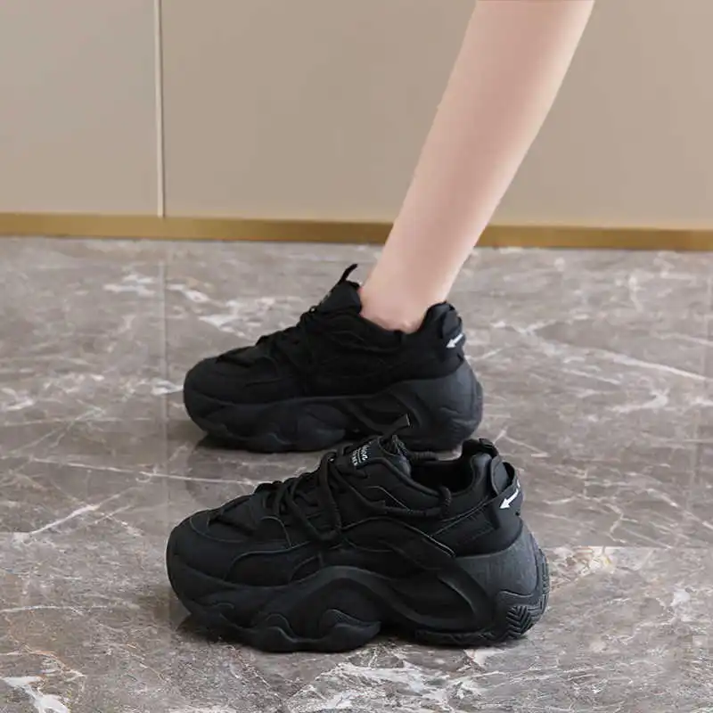 

With Holes Platformed Size 40 Women Sneakers Casual Brand Women Shoes For Adults Sports Link Vip Skor Top Sale To Play