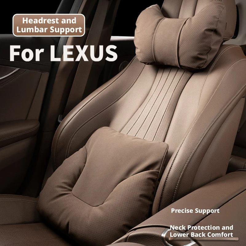 Universal Car Interior Neck Rest Lumbar Back Support for Lexus RX 350 / 350h / 450h NX 250 / 350h ES 250 / 300h IS 300 / 350 LX