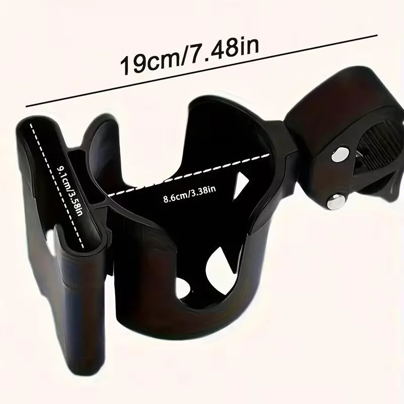 Baby Stroller Water Cup Bottle Holder Baby Stroller Accessories Multifunctional Baby Stroller Cup Holder 2-in-1 Phone Holder view 6